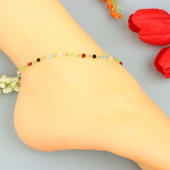 "Handmade Anklet – A Stylish Choice for Women, Thoughtful Gift Idea, EVCH1409 - Picture 4 of 10